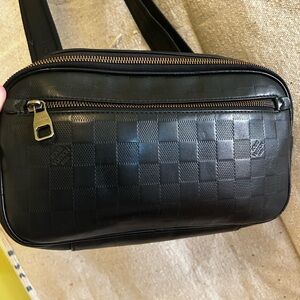 Ambler Damier Infini Leather Belt Bag